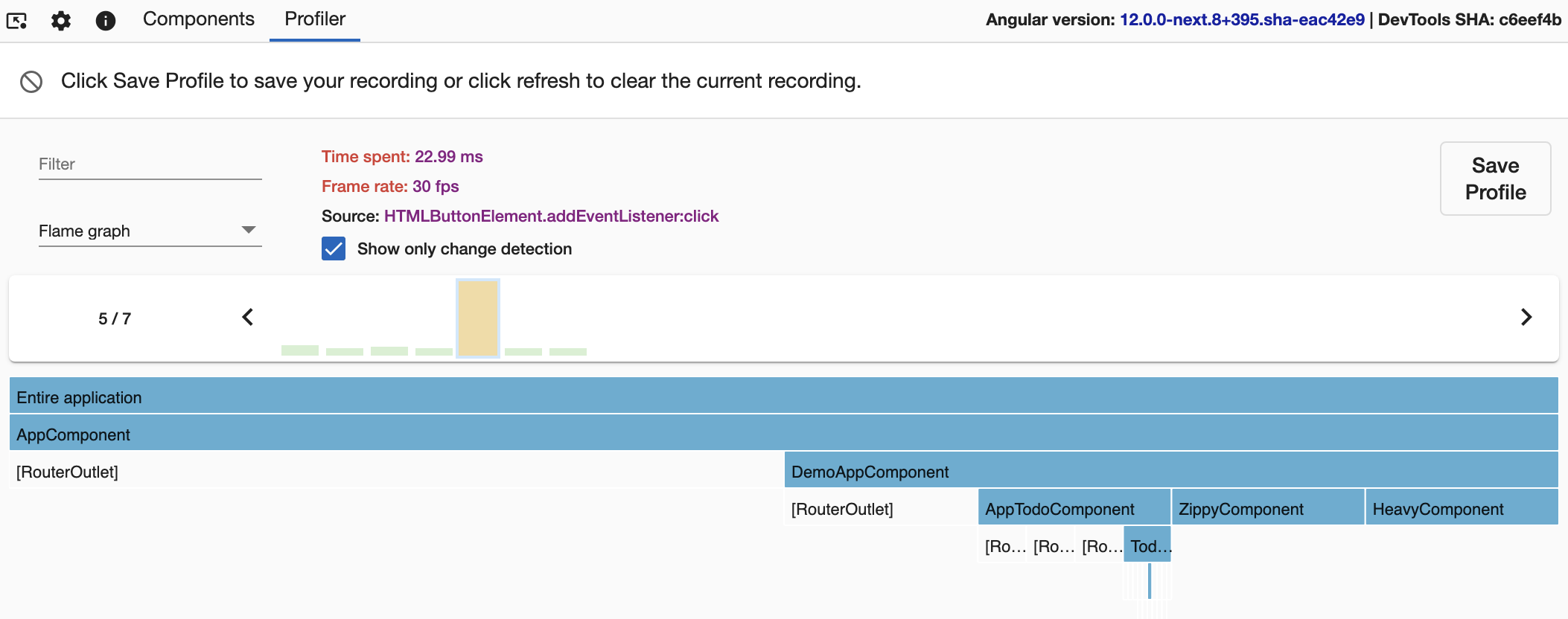 debugging onpush