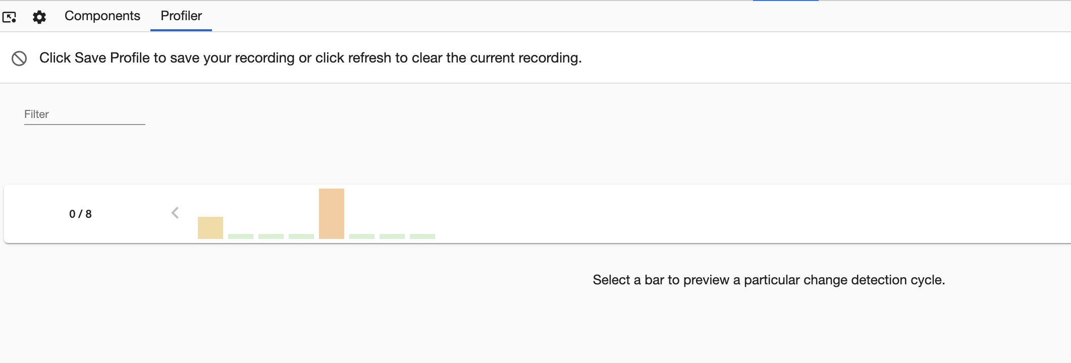 default profiler view