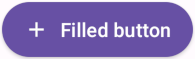 "Filled button with white text 'Filled button', purple container and '+' icon
over a white background."